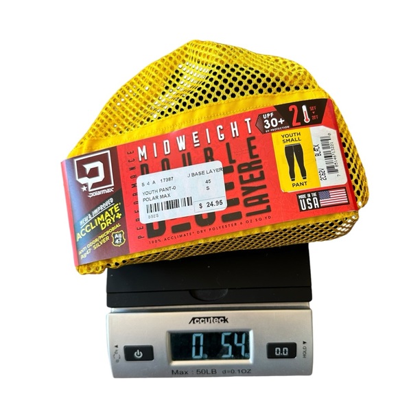 Polarmax Thermal Double Base Layer Tight, Youth Size S 6/8, Black - Picture 7 of 8